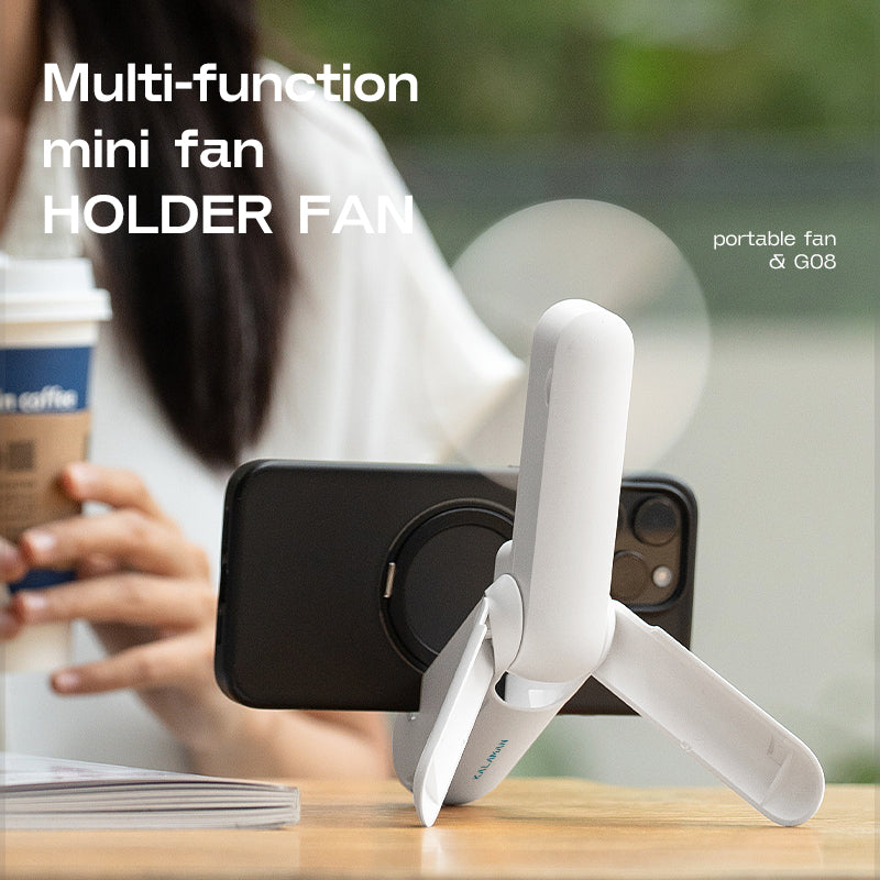 KALAMAN 4 IN 1 Pocket Fan Handheld Mini Fan, 2000mAh USB Rechargeable Portable Fan